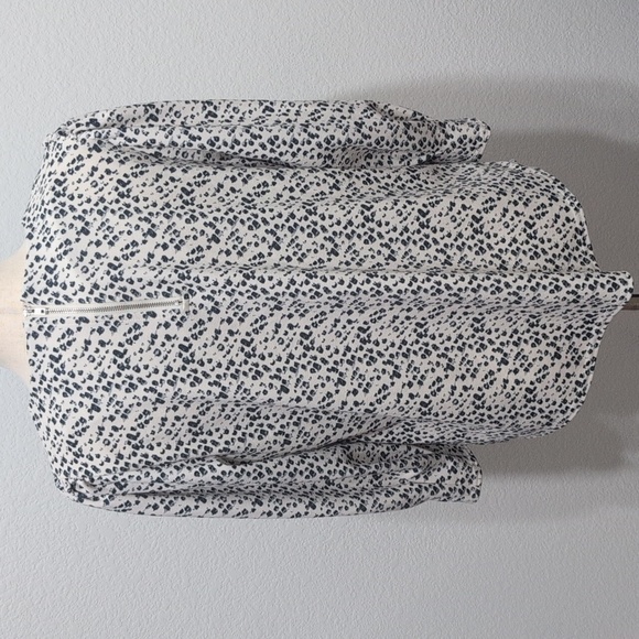 Melloday 3/4 Sleeve Polka Dot Animal Print Blouse Size Medium - Picture 5 of 10